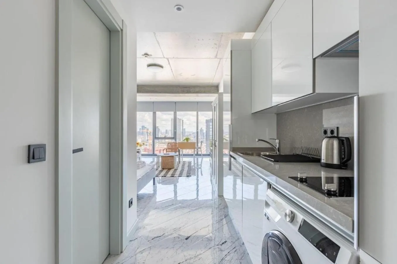 Apartmán Scenic Bright Studio W Parking, Poolviews! #302 Istanbulská provincie